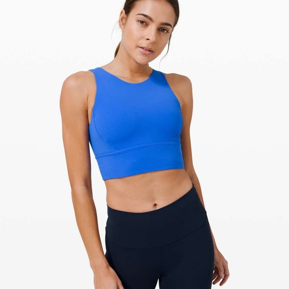 Lululemon Stronger as One Long Line Bra Blue - Picture 3 of 4